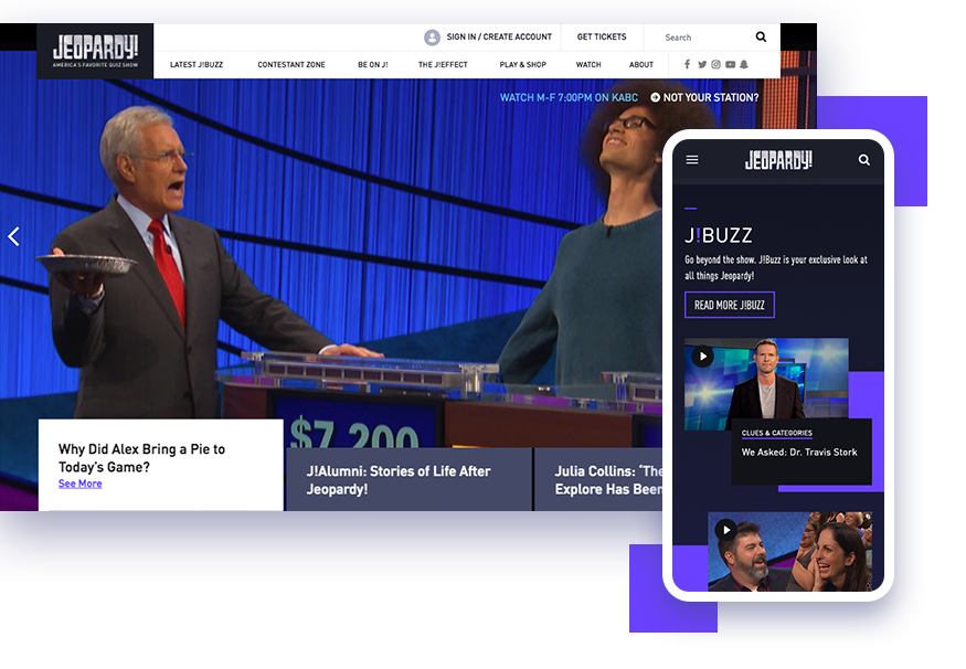 Jeopardy.com redesign